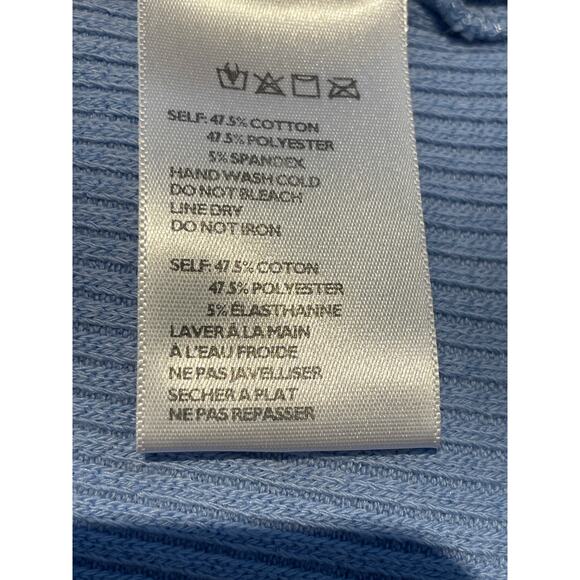 Urban Outfitters Tube Top Women’s Small Blue Ribbed Ruched Stretch Summer Casual - Picture 4 of 5